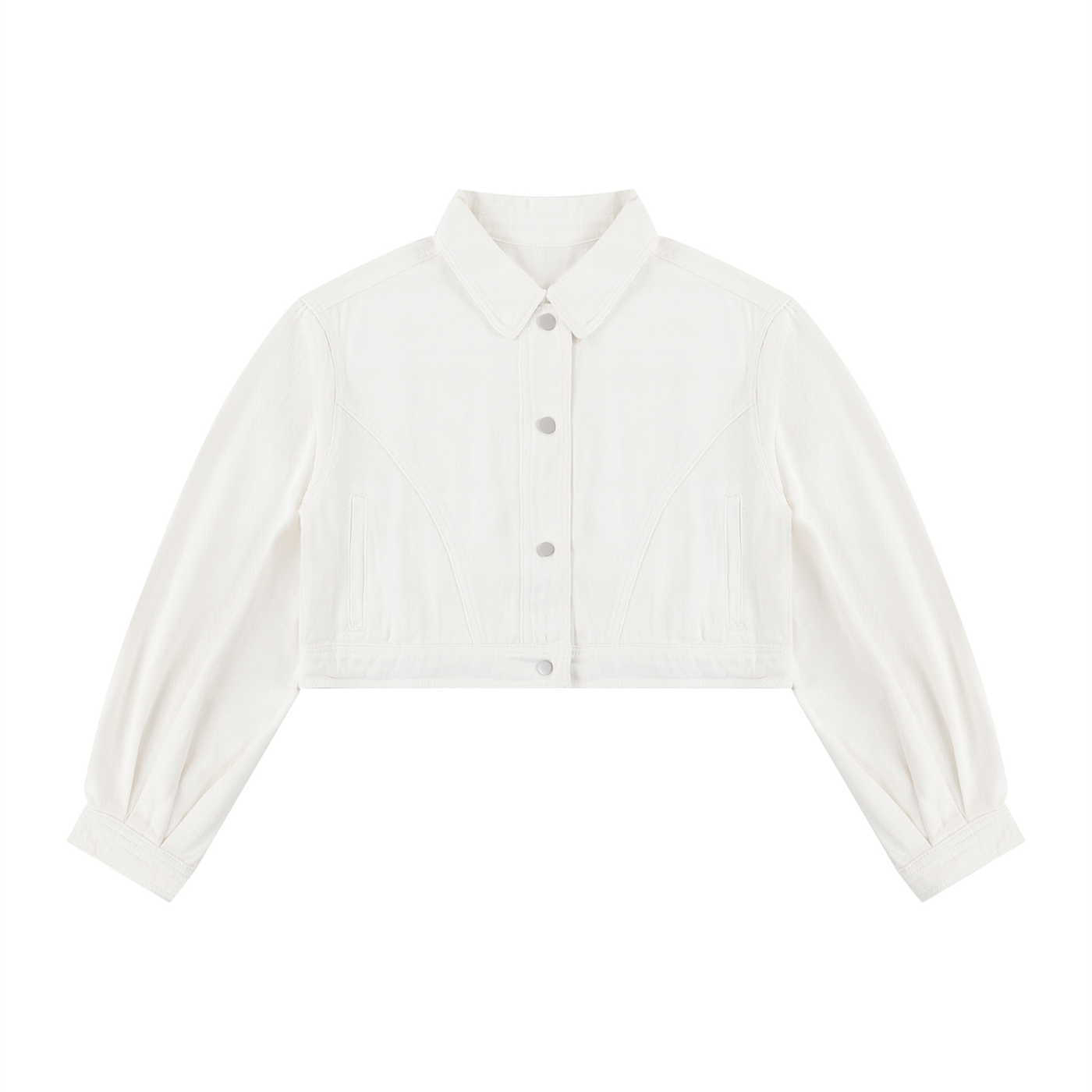 veste crop en jean Rive Noire
