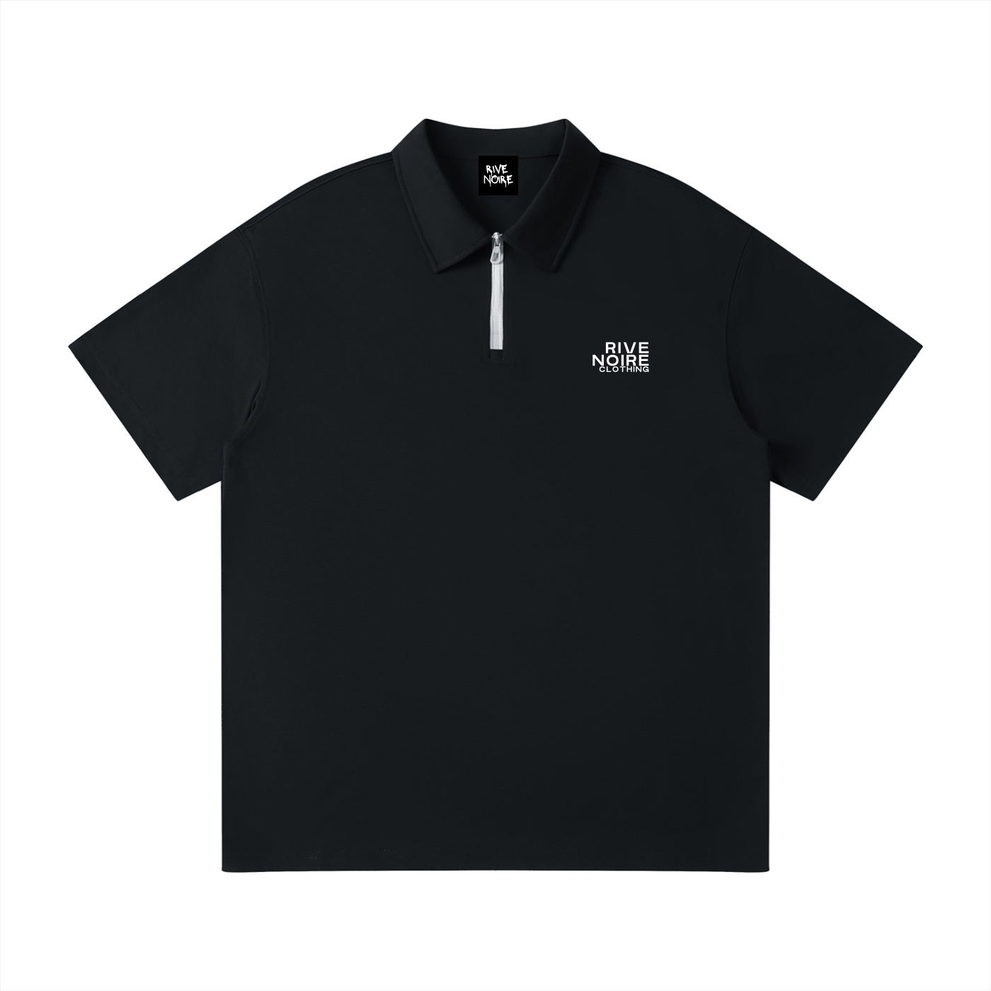 POLO zippé RIVE NOIRE - RIVE NOIRE CLOTHING