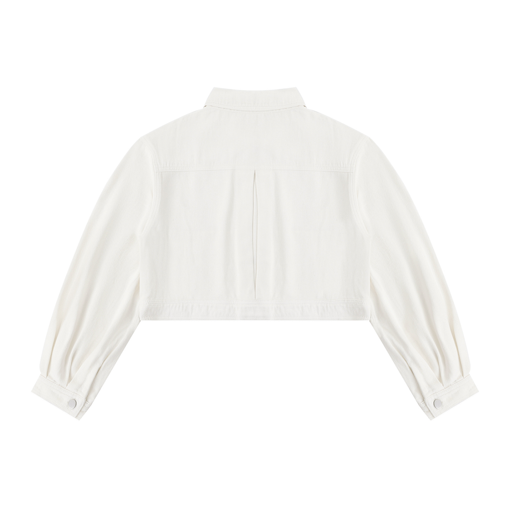 veste crop en jean Rive Noire