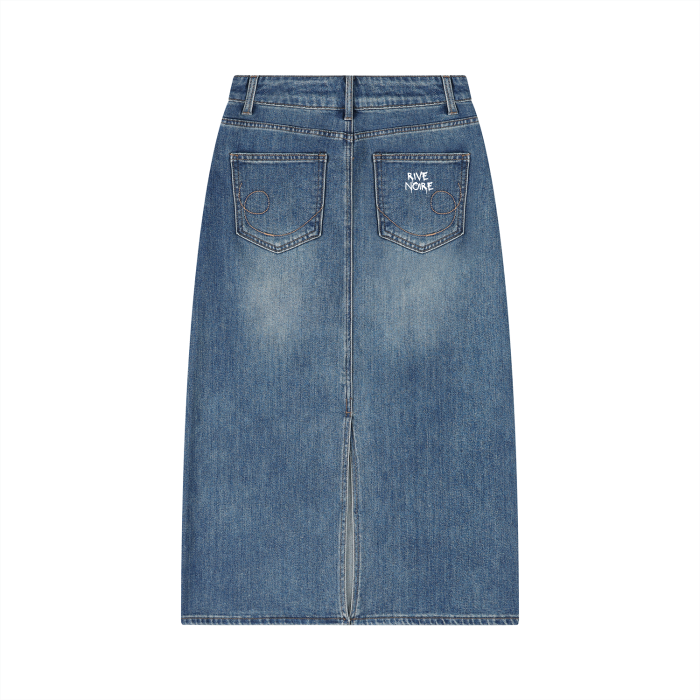 Jupe denim RIVE NOIRE GRAFFITI - RIVE NOIRE CLOTHING