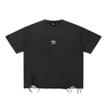 Snow Washed Raw-Hem T-Shirt - RIVE NOIRE CLOTHING