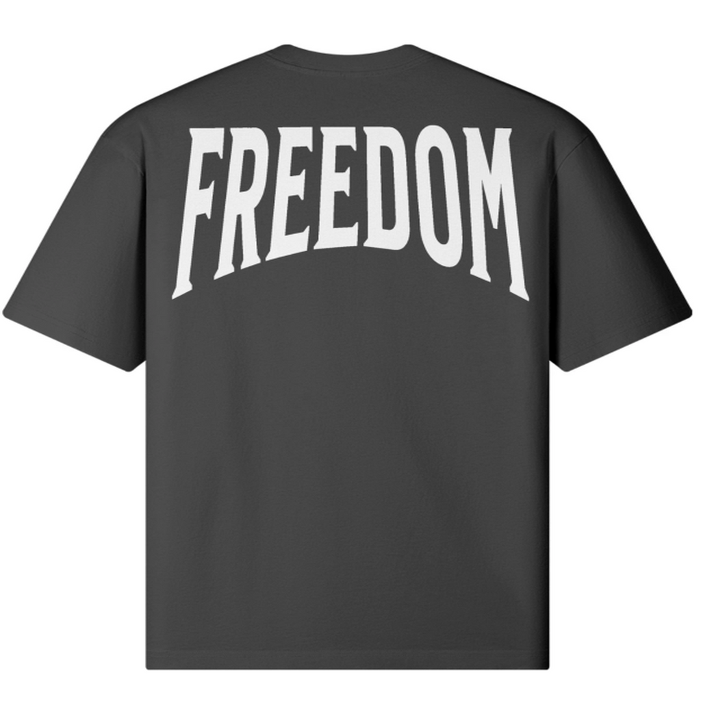 T-shirt FREEDOM WHITE - RIVE NOIRE CLOTHING