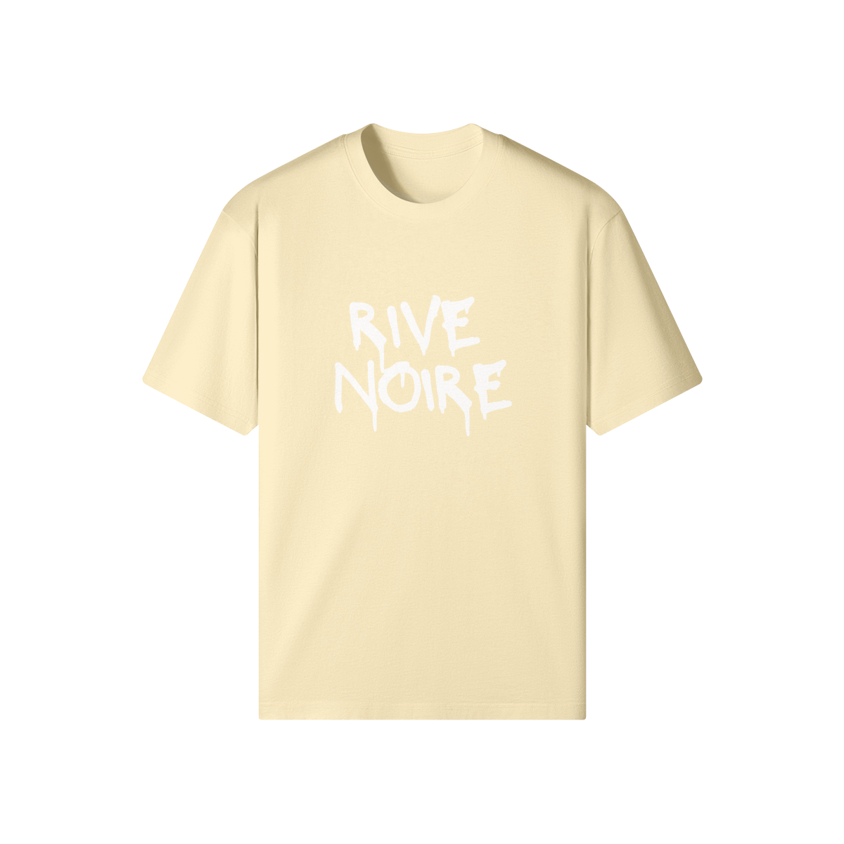 T-shirt Graff Rive Noire vue de face jaune