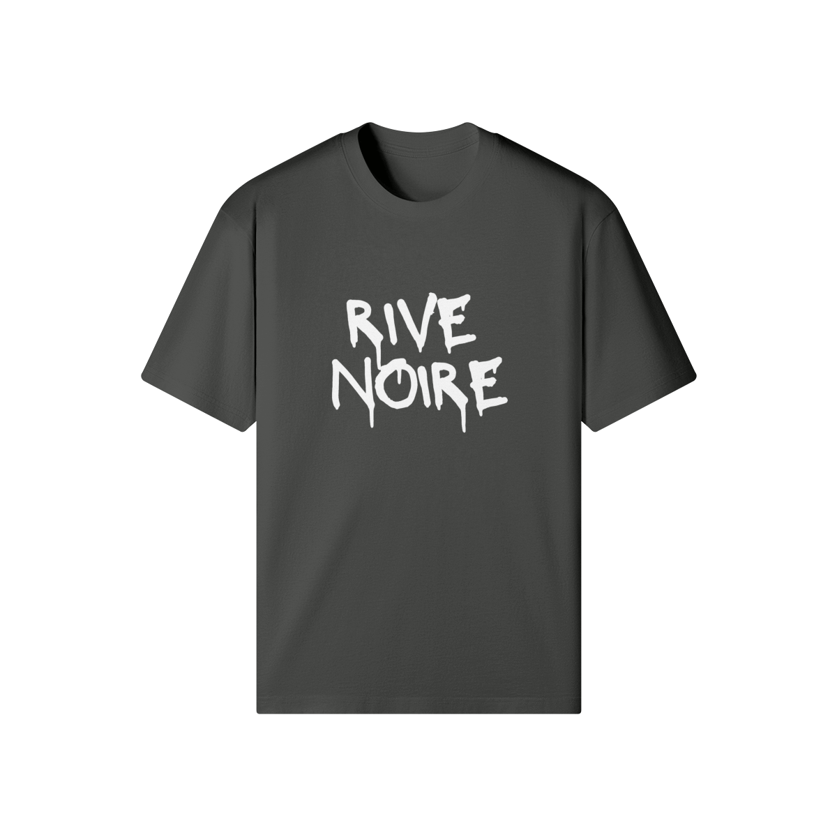 T-shirt Graff Rive Noire vue de face charbon
